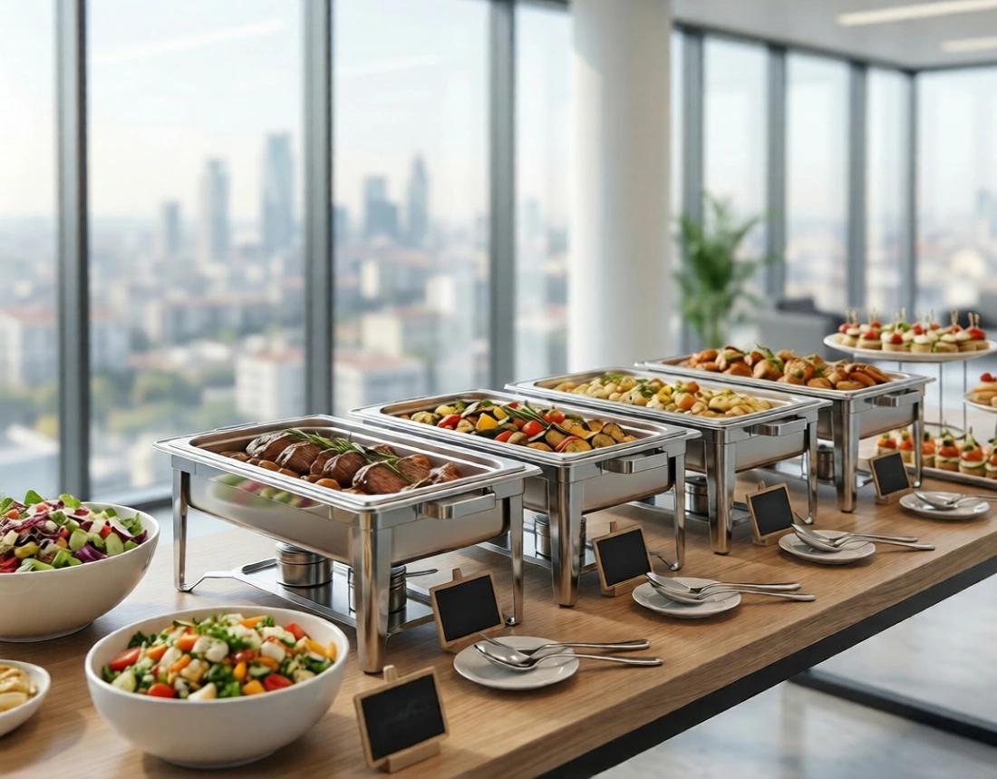 Premium buffet setup by Baruch Caterers