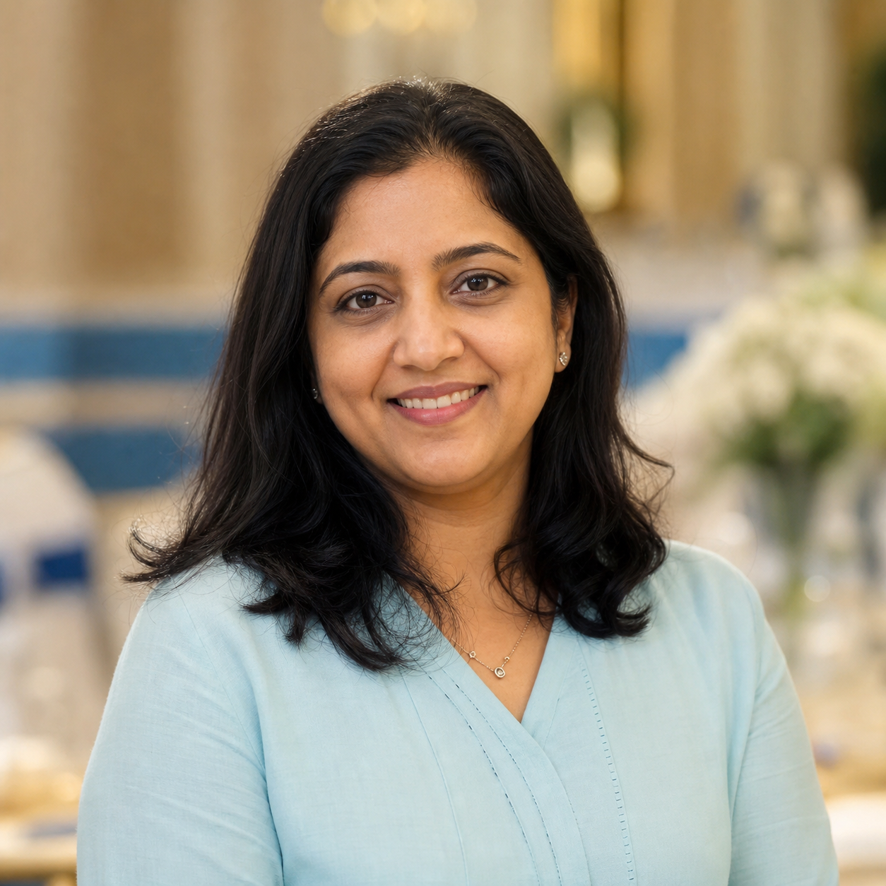 Portrait representing Priya Samuel